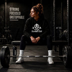 WWLW Barbell Club — Classic Logo Hoodie (White)