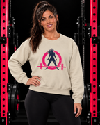 Distressed Logo - Unisex Heavy Blend™ Crewneck Sweatshirt - Color Logo — WWLW gym hero image