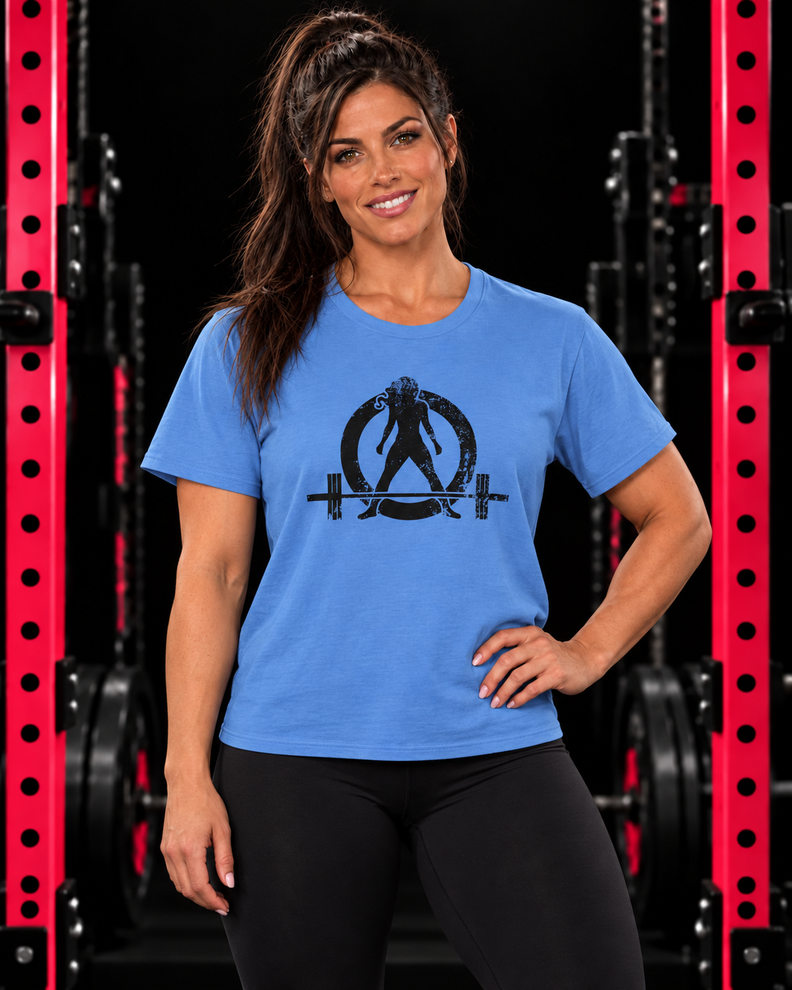 Distressed - Unisex Ultra Cotton Tee - Black Logo — WWLW gym hero image