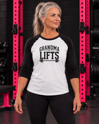 grandma three-quarter sleeve raglan lifestyle image
