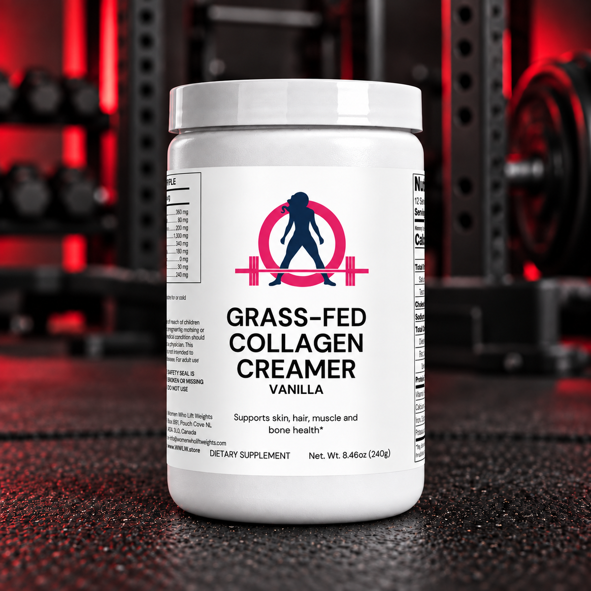 WWLW Grass-Fed Collagen Creamer - Vanilla — consistent square gym product image