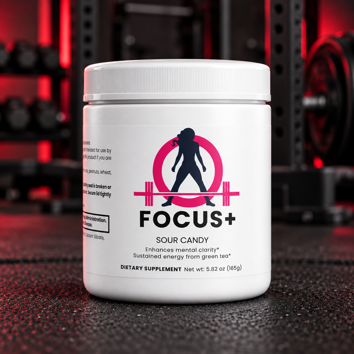 FOCUS - Sour Candy — WWLW product in a black and red weightlifting gym