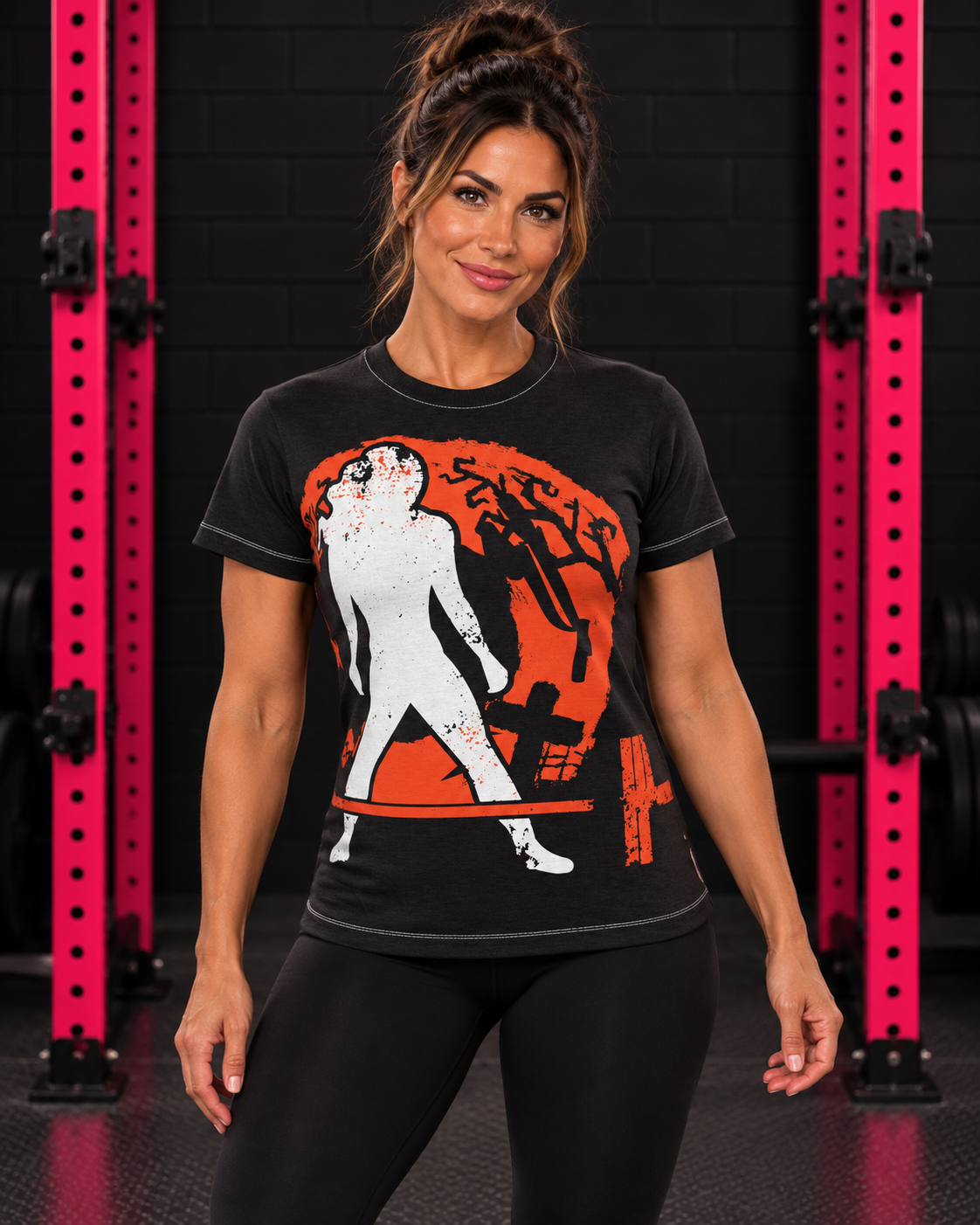 Halloween Graveyard All-Over-Print Tee — Front view hero photograph
