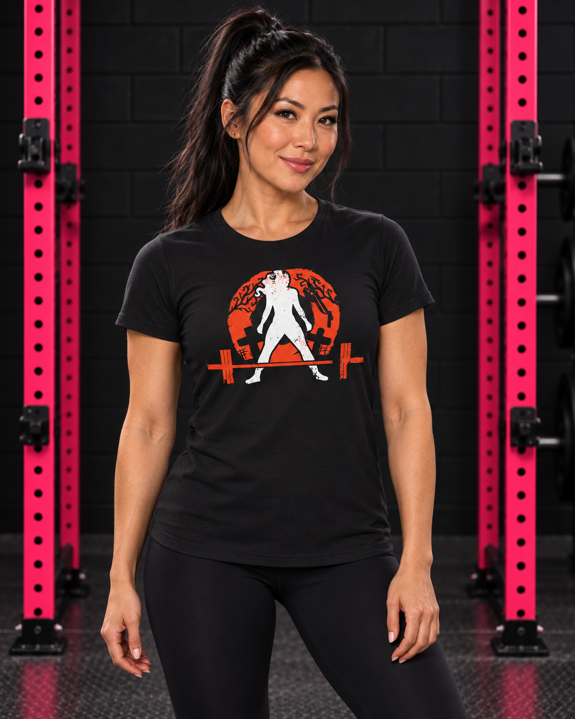 Women's Halloween Graveyard Softstyle Tee — Black hero photograph