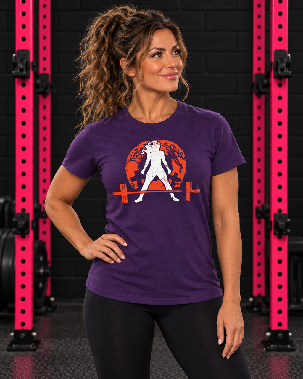 Women's Halloween Graveyard Softstyle Tee — Purple hero photograph