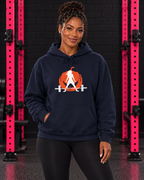 Halloween Pumpkin Heavy Blend Hoodie — Navy hero photograph