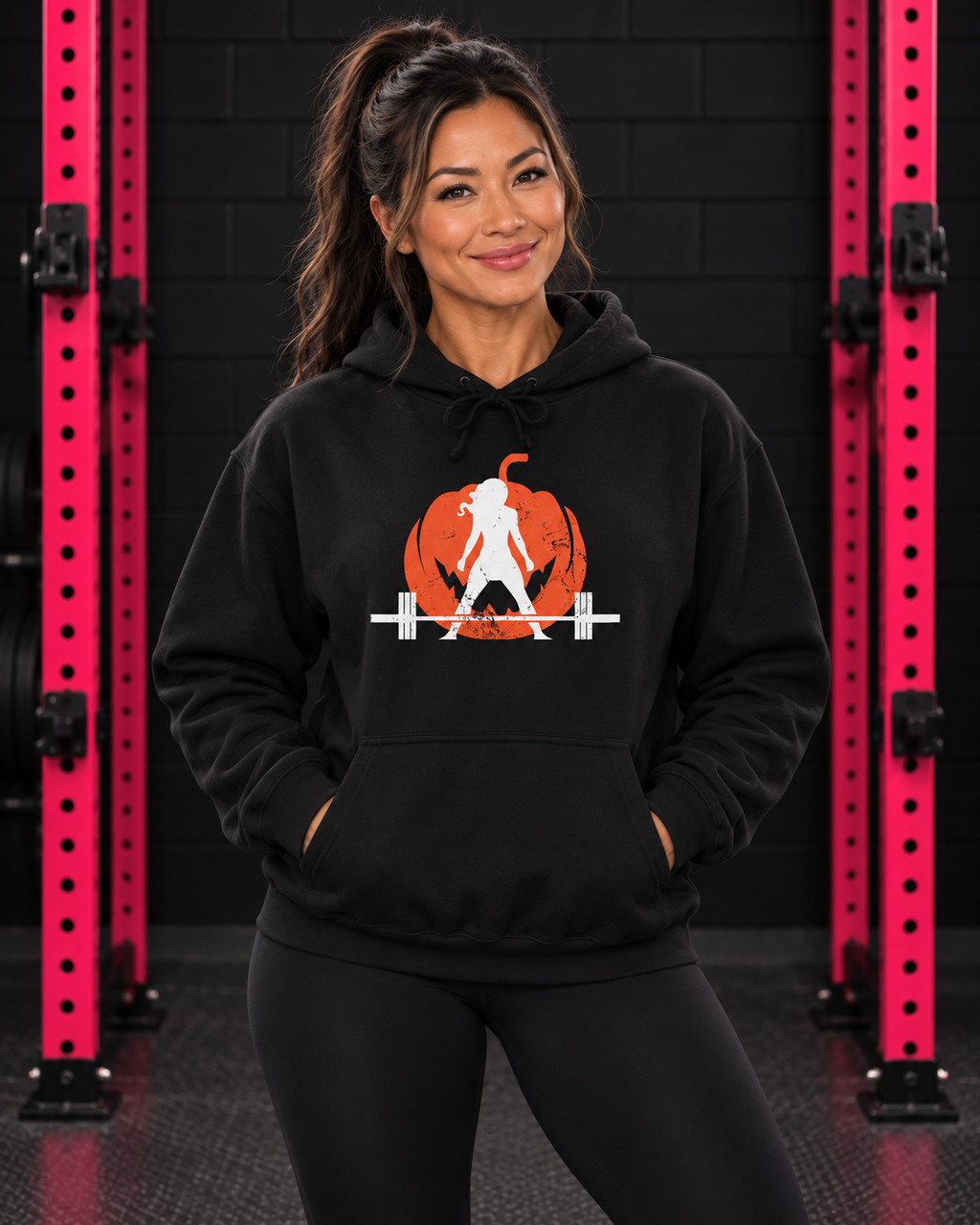 WWLW Halloween Deadlift Heavy Blend Hoodie — Black hero photograph