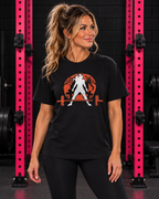Halloween Graveyard Unisex Softstyle Tee — Black hero photograph