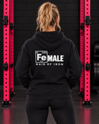 Maid of Iron black hoodie back print, WWLW gym