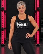 Maid of Iron black classic tank — front print hero