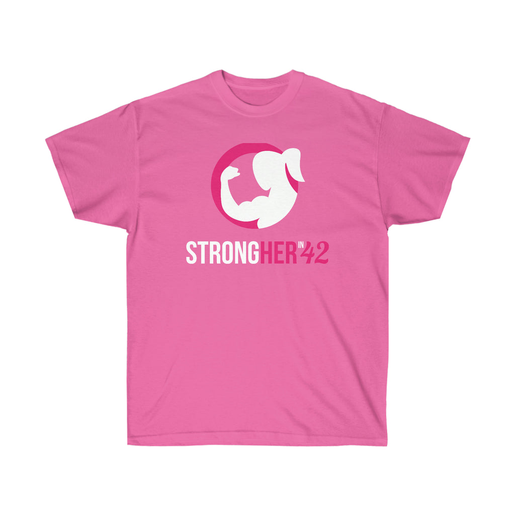 Strong Her in 42 - Classic Color Logo - Unisex Ultra Cotton Tee
