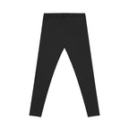 Black Women's Casual Leggings - Color Logo - Right Hip