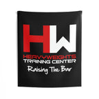 Indoor Wall Tapestries - Black Heavy Weights Training Center