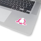 Kiss-Cut Stickers - Distressed White Logo