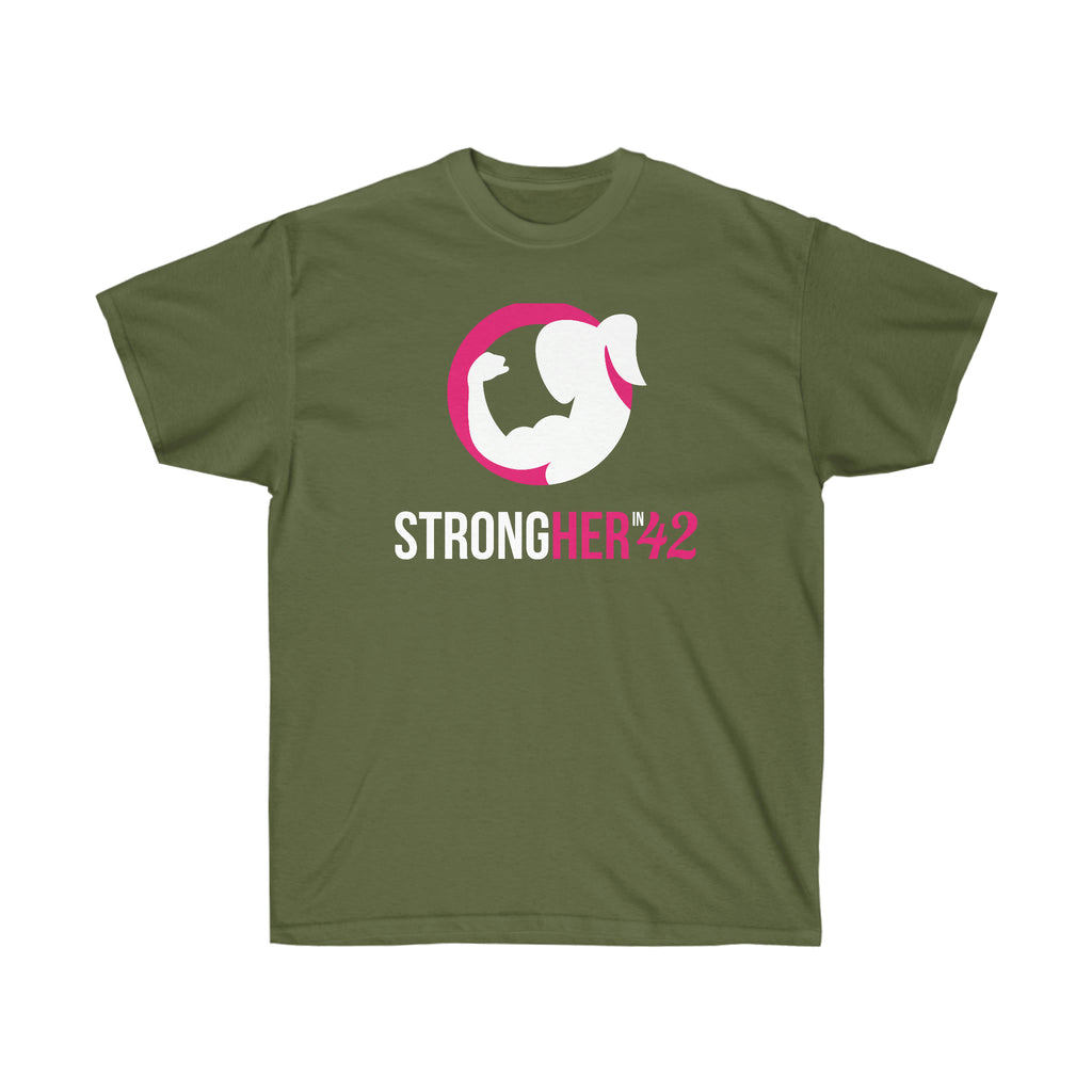 Strong Her in 42 - Classic Color Logo - Unisex Ultra Cotton Tee