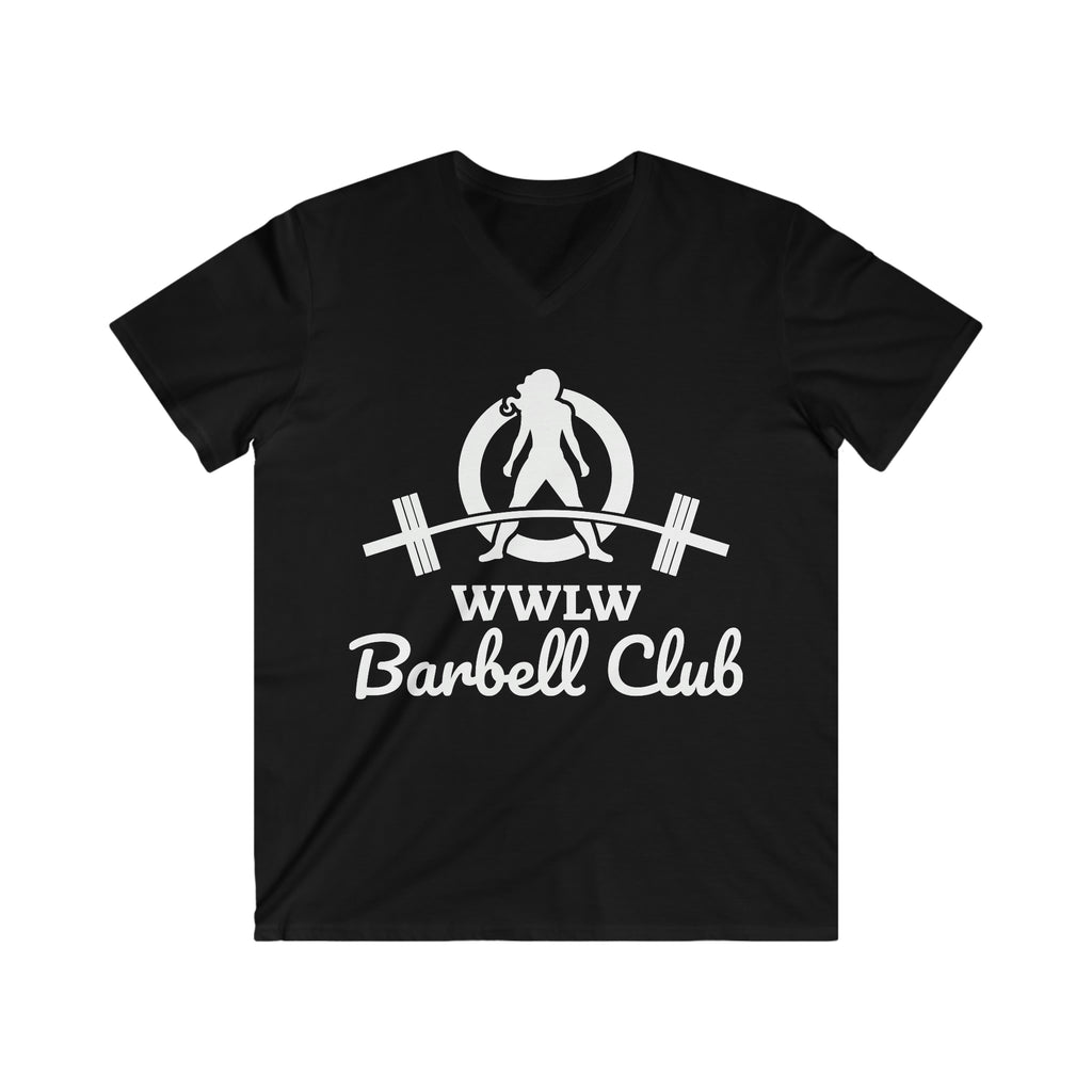 Classic Black Logo - Men's Fitted V-Neck Short Sleeve Tee