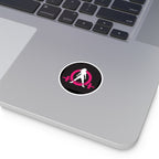 Round Stickers, Indoor\Outdoor - Classic Black Logo