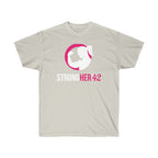 Strong Her in 42 - Classic Color Logo - Unisex Ultra Cotton Tee