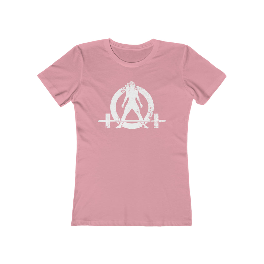 Women's The Boyfriend Tee - Distressed White Logo