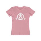 Women's The Boyfriend Tee - Distressed White Logo