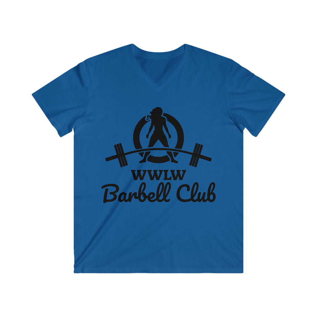 Classic Black Logo - Men's Fitted V-Neck Short Sleeve Tee