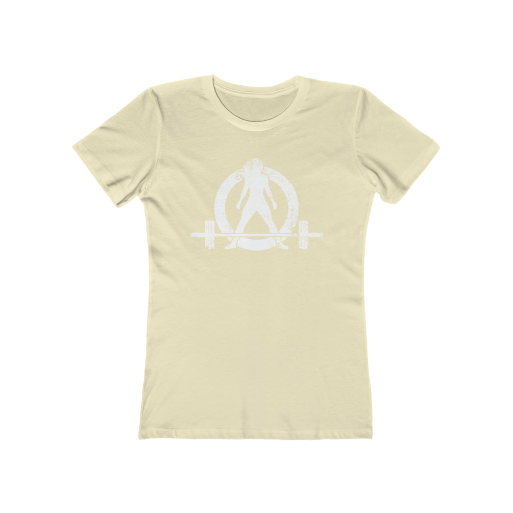 Women's The Boyfriend Tee - Distressed White Logo