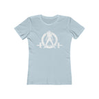 Women's The Boyfriend Tee - Distressed White Logo