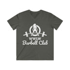Classic Black Logo - Men's Fitted V-Neck Short Sleeve Tee