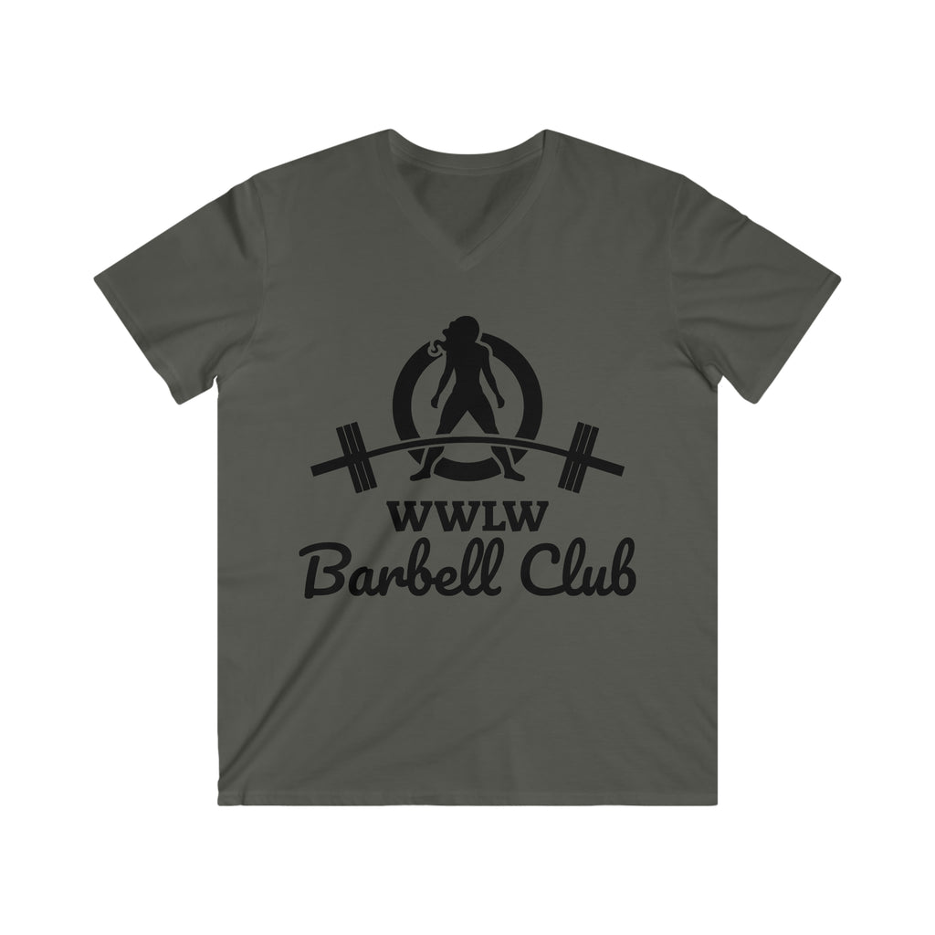 Classic Black Logo - Men's Fitted V-Neck Short Sleeve Tee