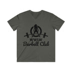 Classic Black Logo - Men's Fitted V-Neck Short Sleeve Tee
