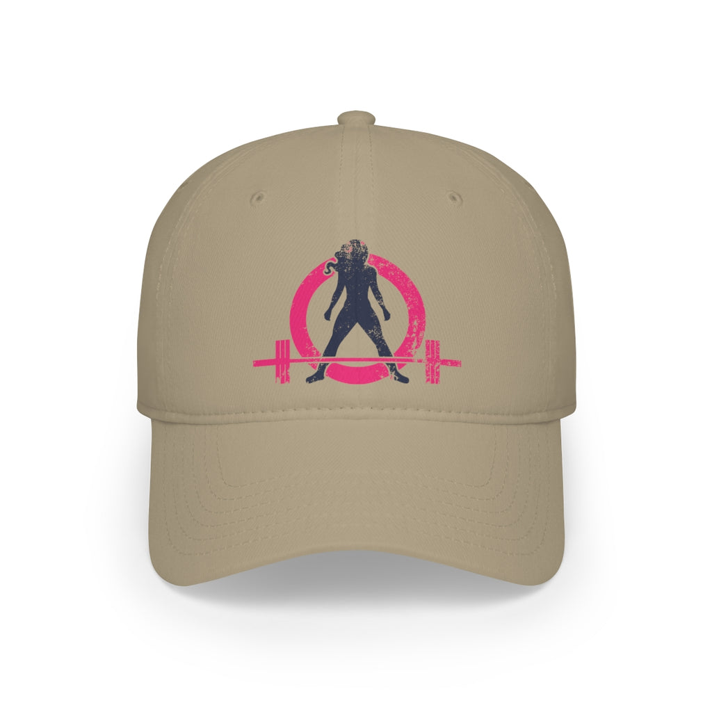 Low Profile Baseball Cap - Distressed Color Logo