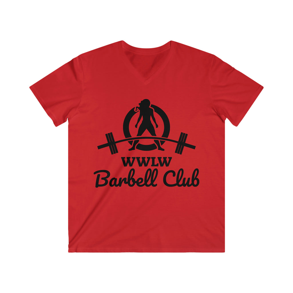 Classic Black Logo - Men's Fitted V-Neck Short Sleeve Tee