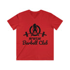 Classic Black Logo - Men's Fitted V-Neck Short Sleeve Tee