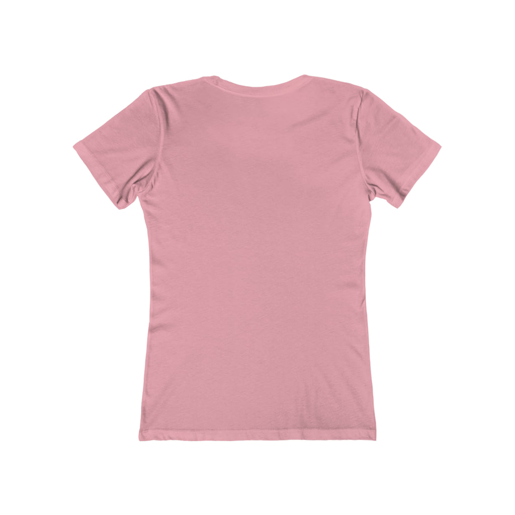 Women's The Boyfriend Tee - Distressed White Logo