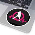 Round Stickers, Indoor\Outdoor - Classic Black Logo