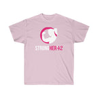 Strong Her in 42 - Classic Color Logo - Unisex Ultra Cotton Tee