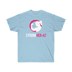 Strong Her in 42 - Classic Color Logo - Unisex Ultra Cotton Tee