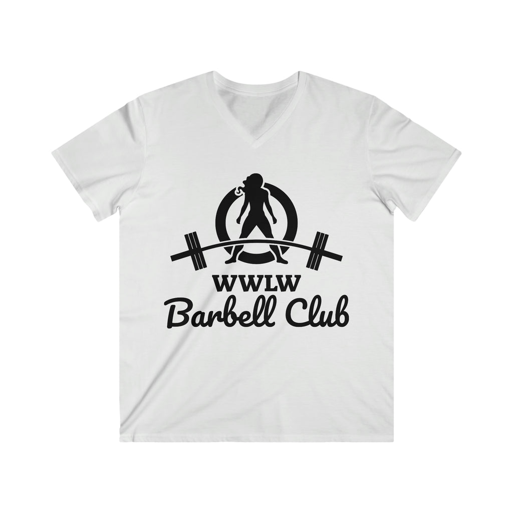 Classic Black Logo - Men's Fitted V-Neck Short Sleeve Tee