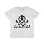 Classic Black Logo - Men's Fitted V-Neck Short Sleeve Tee