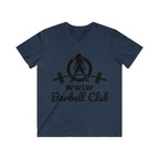 Classic Black Logo - Men's Fitted V-Neck Short Sleeve Tee