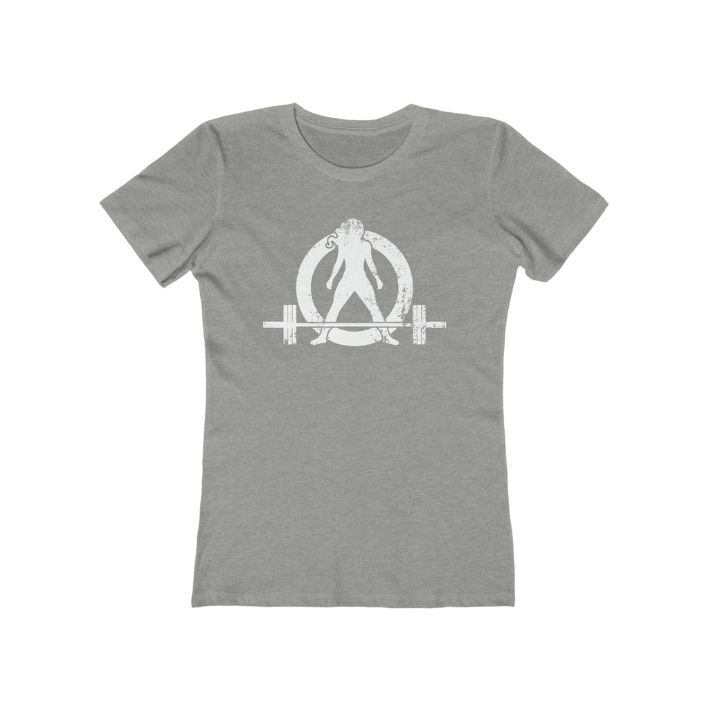 Women's The Boyfriend Tee - Distressed White Logo