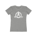 Women's The Boyfriend Tee - Distressed White Logo