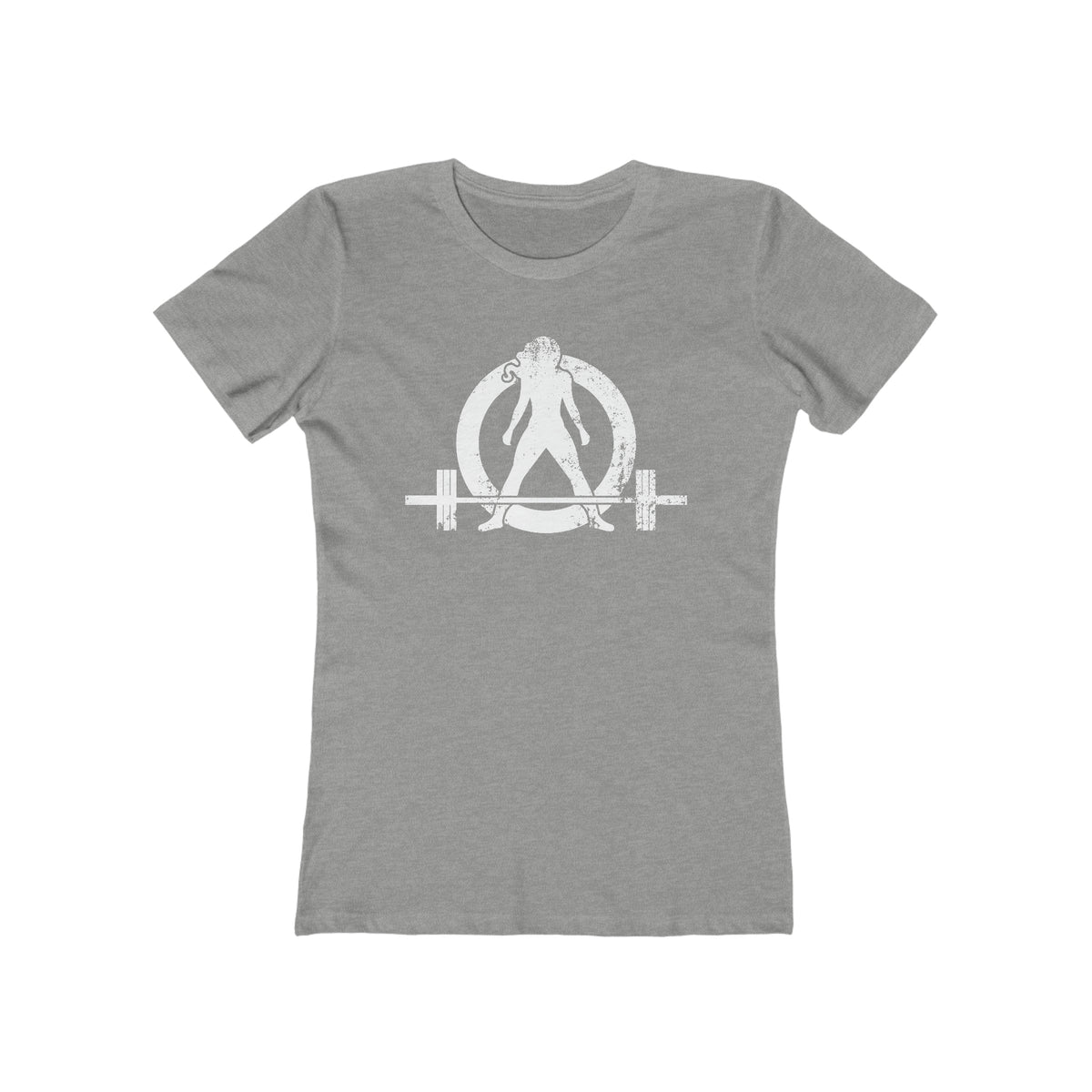 Women's The Boyfriend Tee - Distressed White Logo