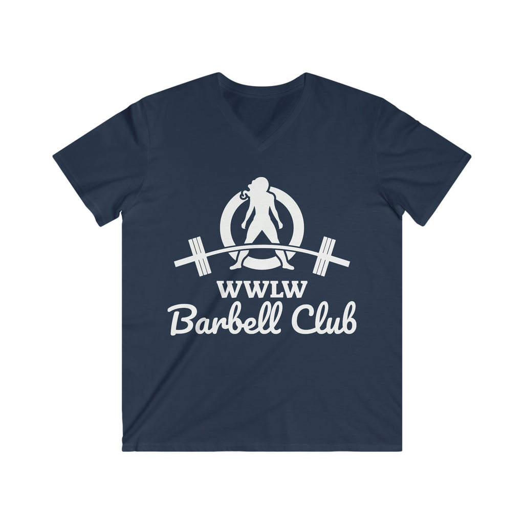 Classic Black Logo - Men's Fitted V-Neck Short Sleeve Tee