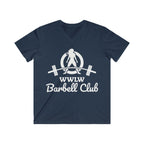 Classic Black Logo - Men's Fitted V-Neck Short Sleeve Tee