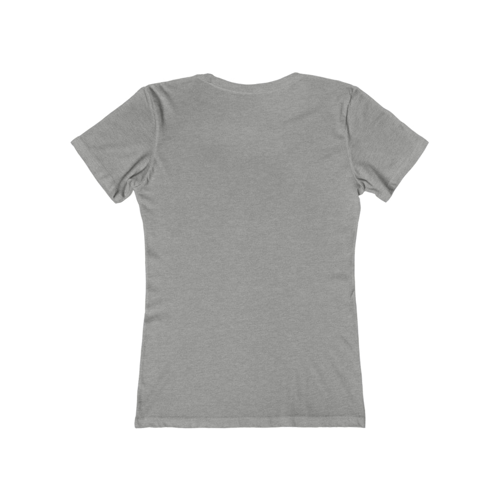 Women's The Boyfriend Tee - Distressed White Logo
