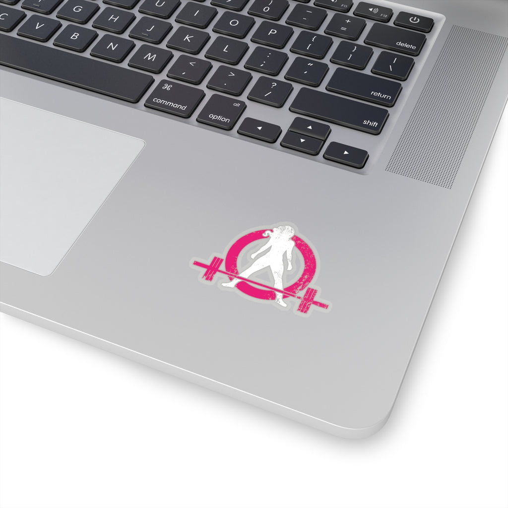Kiss-Cut Stickers - Distressed White Logo