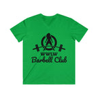 Classic Black Logo - Men's Fitted V-Neck Short Sleeve Tee