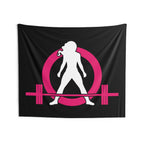 Indoor Wall Tapestries - Black with Classic Logo