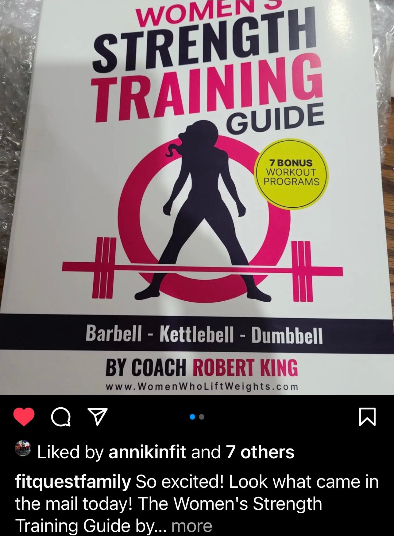 Women's Strength Training Guide - Softcover Version (Signed by Coach Robert King)